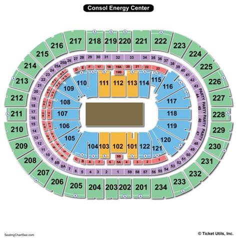 Ppg paints seating chart - The arena seats approximately 18,087 hockey fans at capacity, approximately 1,000 more than the former Civic Arena. The arena development included Site ...